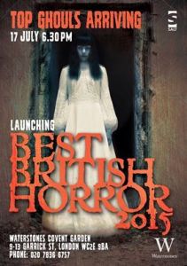 Best British Horror 2015 Launch at Waterstones